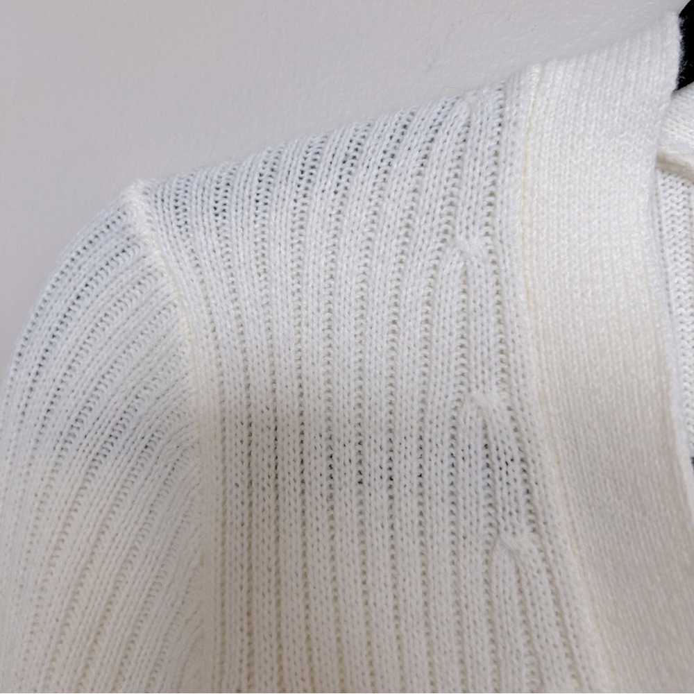 H&M White Knit Ribbed Sweater - Picture 5 of 6